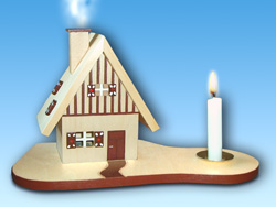 Rauchhaus Hexenhaus mit Kerze