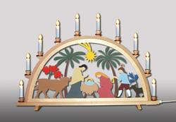 Schwibbogen 2 Christi Geburt